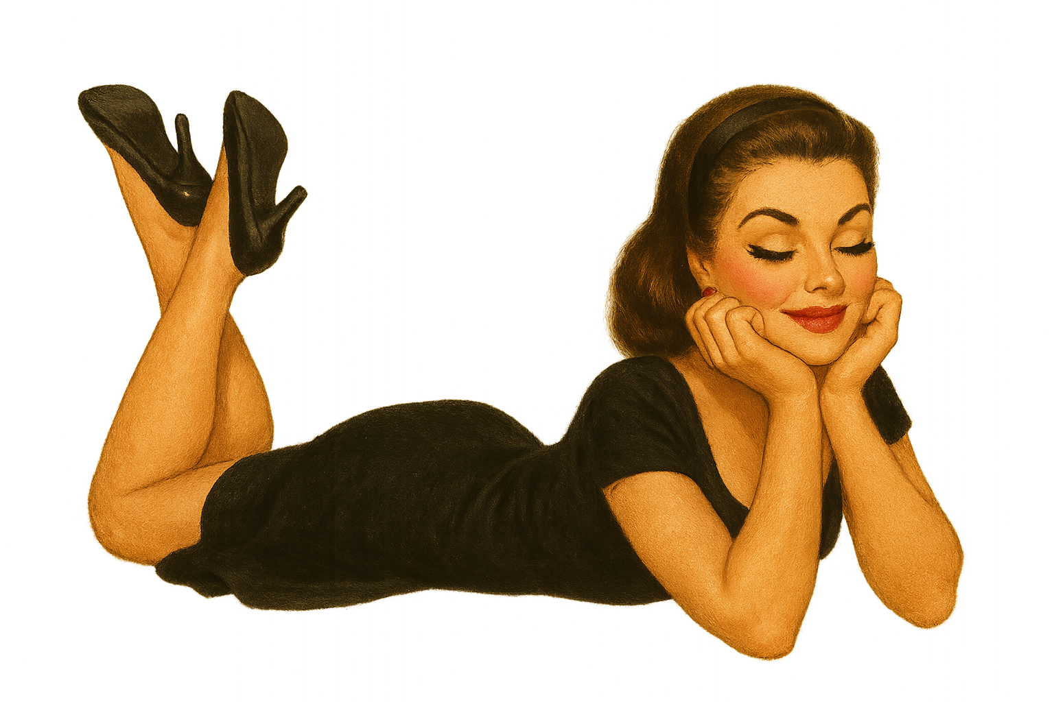 Pin-up allongée